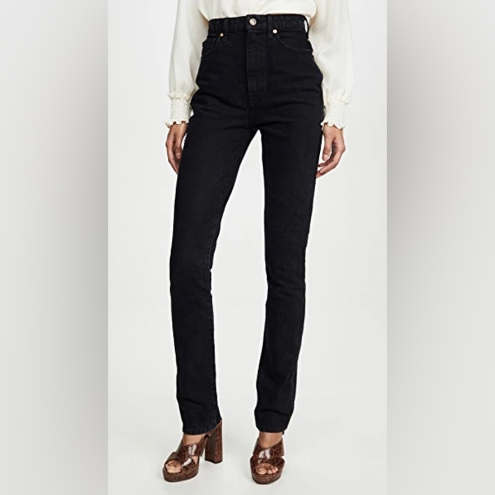 NWT Khaite DARIA jeans in DAYTON black - size 29, fits small - Picture 6 of 7